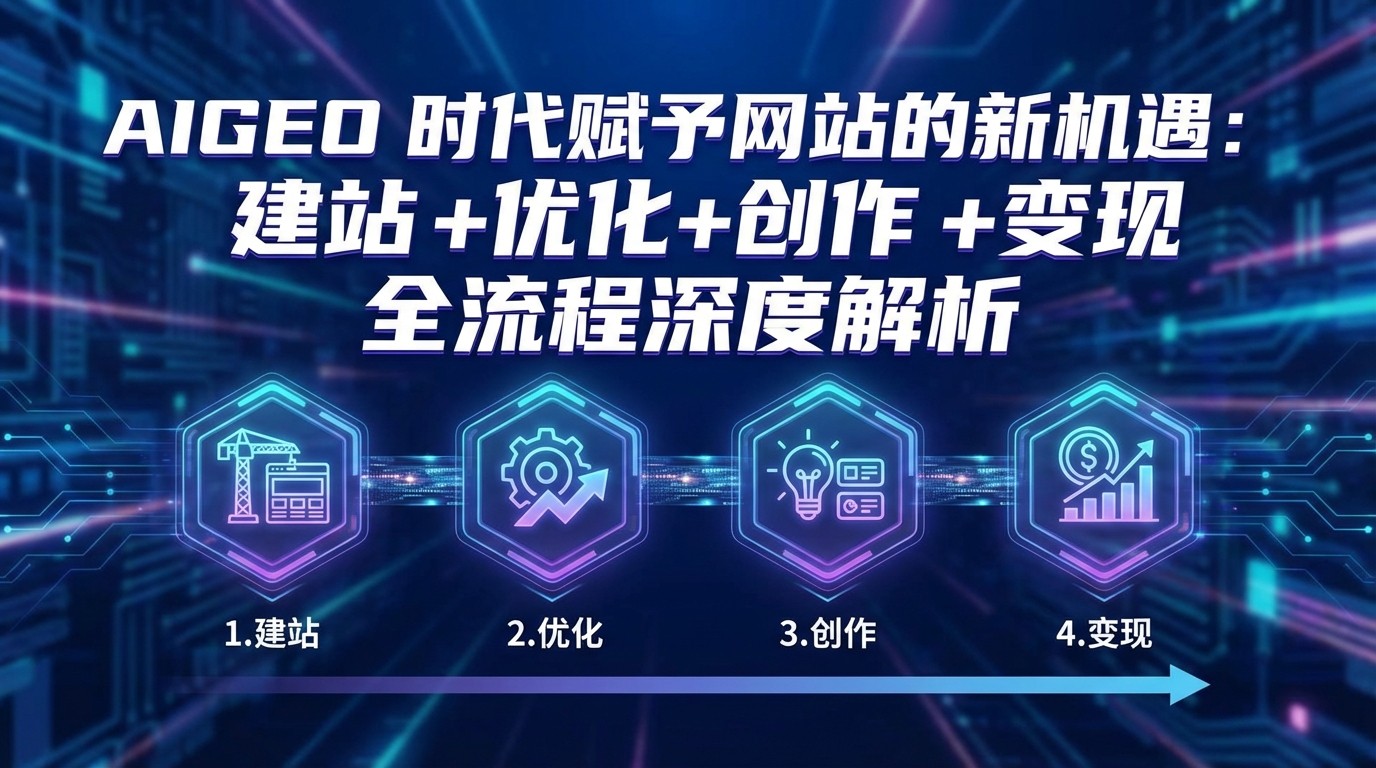 AIGEO+时代赋予网站的新机遇：建站+优化+创作+变现+全流程深度解析-长青创习社