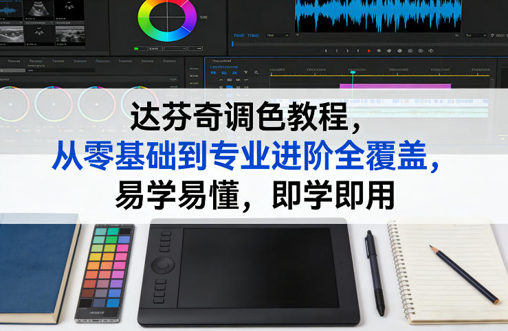 达芬奇调色教程，从零基础到专业进阶全覆盖，易学易懂，即学即用-长青创习社